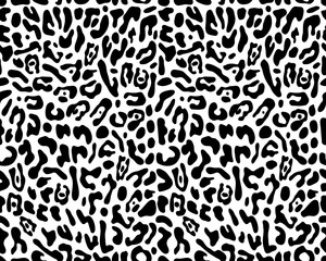 Seamless pattern of leopard skin 