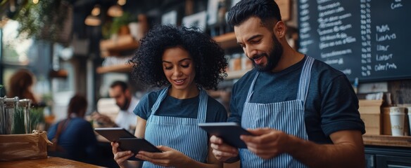 The Teamwork in a Cafe