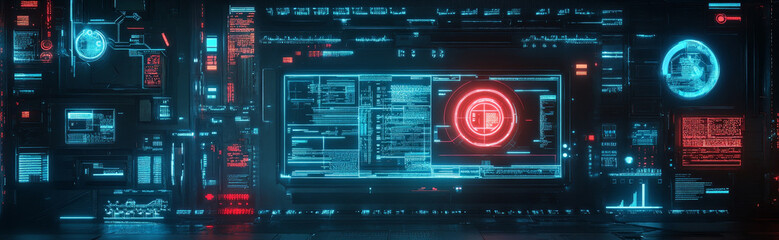 Obraz premium X-Ray of a Digital Security System Revealing Critical Data, showcasing cybersecurity, data protection, network security, digital privacy, and system monitoring.