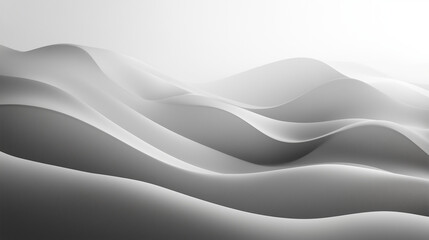 Obraz premium Smooth Black and White Textured Waves