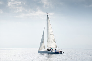 Serene sailing on a sunny day