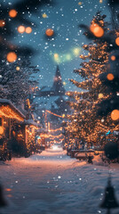 Obraz premium christmas day, beautifull time, christmas climate, snow, santaclouse, raindeer, 8k, happy christmass