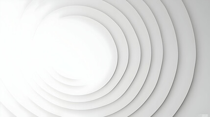 Obraz premium Abstract White Background with Concentric Circles of Varying Sizes for Minimalist Design