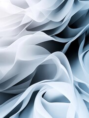 A smooth geometric abstraction background with flowing, wavy lines creating a sense of depth and movement.  Symbolizing fluidity, dynamism, and the interconnectedness of elements.