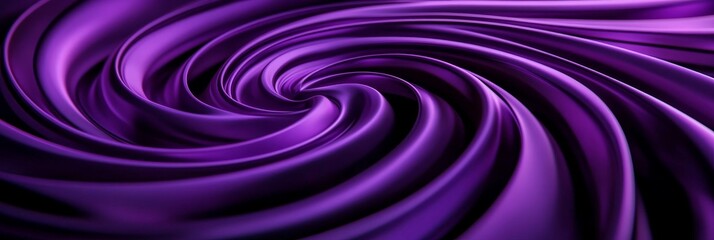 Obraz premium Abstract purple circular pattern resembling swirling fabric, symbolizing movement, depth, mystery, elegance, and flow.