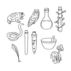 Halloween Vector Set Elements