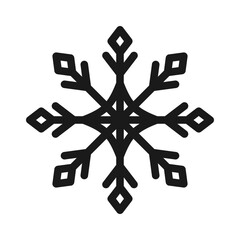 Snowflake thin line icon.Frozen sign.Decorative element for Christmas and New Year holiday.Transparent background.Editable stroke.Simple black line snow icons.Vector illustration EPS 10