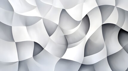 Abstract Geometric Shapes, Curved Lines, Modern Background.