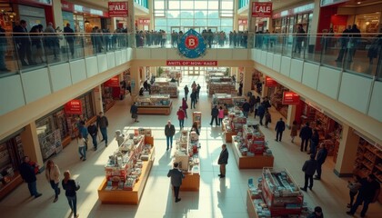 shopping in the mall