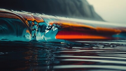 A mesmerizing blend of shapes and colors creates an intriguing abstract art piece