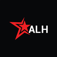 ALH 3 letter design for logo and icon.