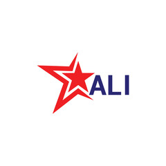 ALI letter logo creative design.