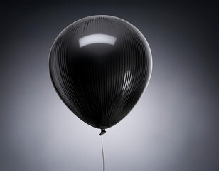  Black balloon floating – A 3D-rendered black balloon, commonly used for Black Friday sale p_1(124)