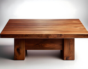  Brown wooden table – A realistic 3D-rendered wooden table for product presentations, isolat_1(143)