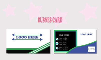 Creative modern clean minimalist double sided real estate business card design template 