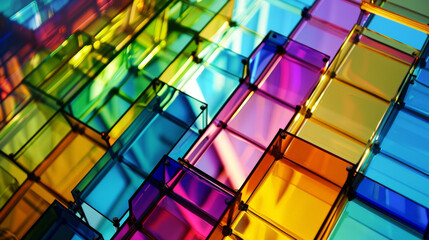 Fototapeta premium multicolored glass background