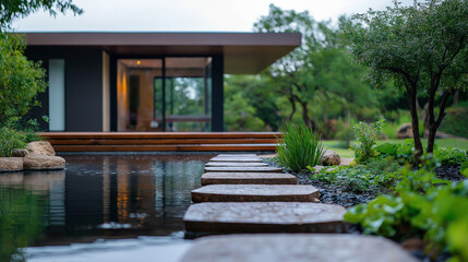 Tiny House Near a river dense forest