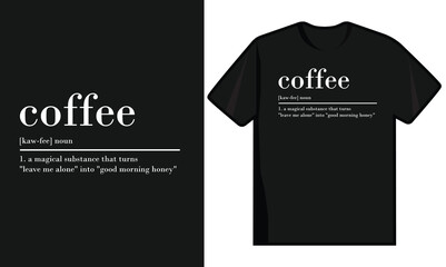 Coffee T-Shirt Design Template