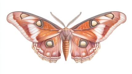 A large, orange butterfly with black spots on its wings