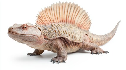 Obraz premium A lizard with a long tail and a long neck