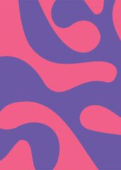 Abstract organic shapes, seamless pattern set. Vector art background in minimalist style wavy liquid distorted shapes, for art print, wall decor, covers, posters, flyers, magazines. ready to print