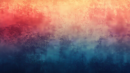 Naklejka premium Vintage grainy texture with warm to cool gradient. Cool Colors. Illustration