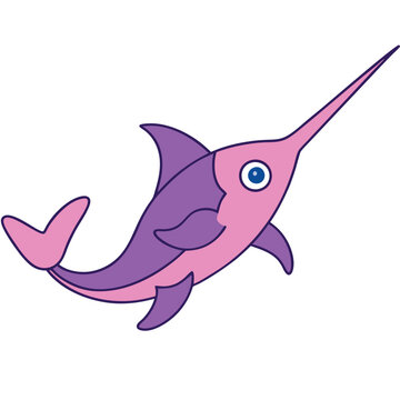 recommend clip art: Swordfish Fish Outline Vector Art.