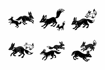 silhouettes vector