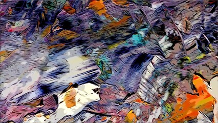 abstract background wallpaper. Modern motif visual art. Mixtures of oil paint. Trendy hand painting canvas. Wall decor and Wall art prints Idea. 3D Texture. Art object	
