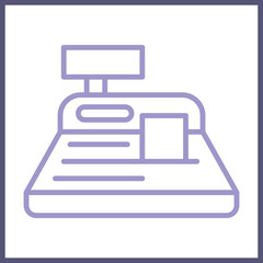 Cash Register Icon Deign