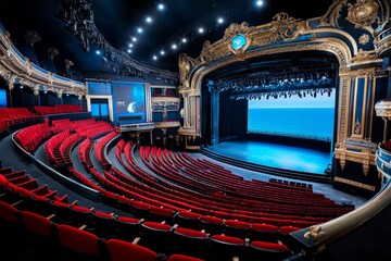 Blackpool's historic Grand Theatre, showcasing live performances, plays, and musicals