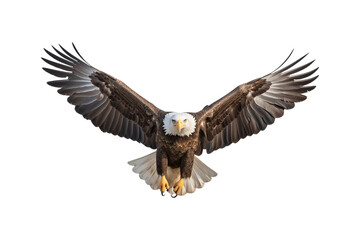 Obraz premium Camel stands with a white background, facing left. Perfect for travel brochures, desert themed designs, wildlife articles, and Middle Eastern culture. Generative AI