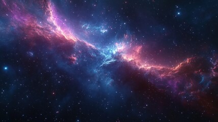 Fototapeta premium Nebula in deep space. Vibrant colors, swirling gases.