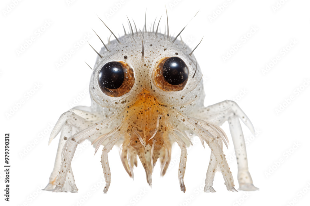 Aufkleber Microscopic view of a rotifer in water, showcasing the intricate details of microscopic animals ,Isolated on transparent background.,Isolated on transparent background