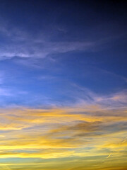 A Red Stormy Sky With Thunder and Dark Clouds