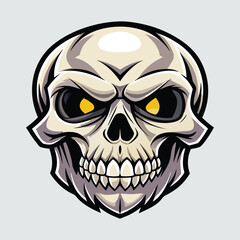 Obraz premium skull-white-background.eps