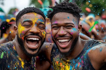 Trinidad and Tobago's vibrant Jâ€™ouvert celebration, where revelers cover themselves in paint and mud to kick off Carnival