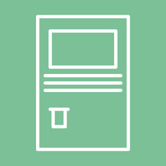 Cash Drawer Icon Deign