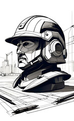 builder in hard hat