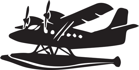 black and white plane vector