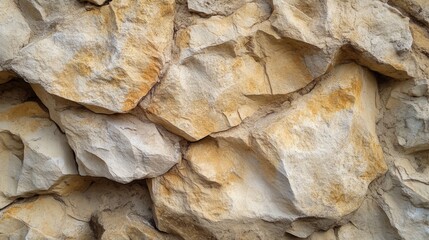 Close-up of a rough, weathered rock face.