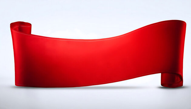  Red banner design – A clean, simple illustration of a red banner, typically used for advert_1(368)