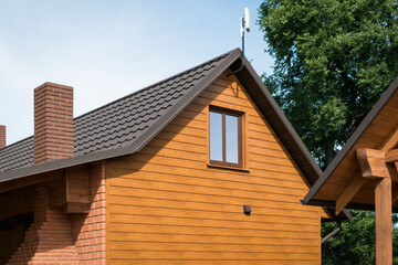 A fragment of a renovated old house