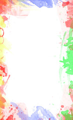 abstract watercolor background with watercolor splashes template design for your business.