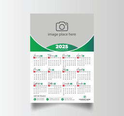 2025 Calendar Unique Design Wall Hanging