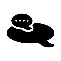 chat glyph icon