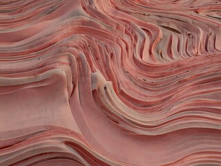 Pink parallel lines forming a wavy pattern.