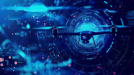 Obraz premium Transparency in AI for Autonomous Drone Operations - Exploring the importance of transparency in AI systems used for operating and managing autonomous drones