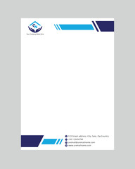 A4 Size Company Letterhead Design