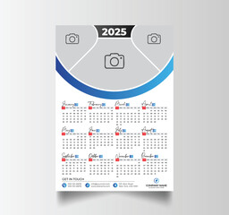 2025 Calendar Unique Design Wall Hanging